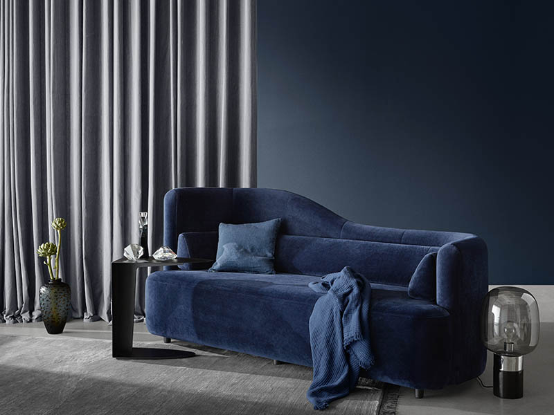Ottawa designer blue sofa